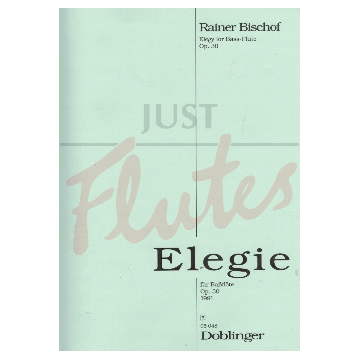 Elegie for solo bass flute